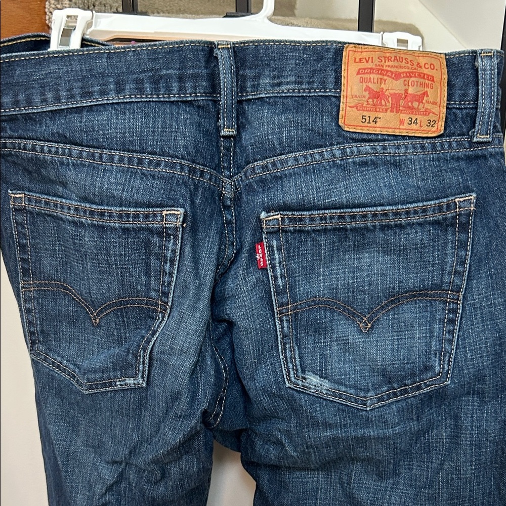 Levi's Men's Dark Blue Slim Straight Jeans